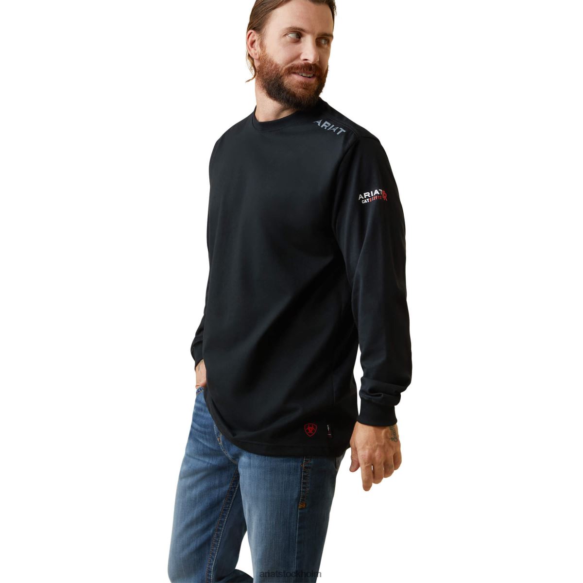 blast Ariat fr fr flagga t-shirt svart män F0484769