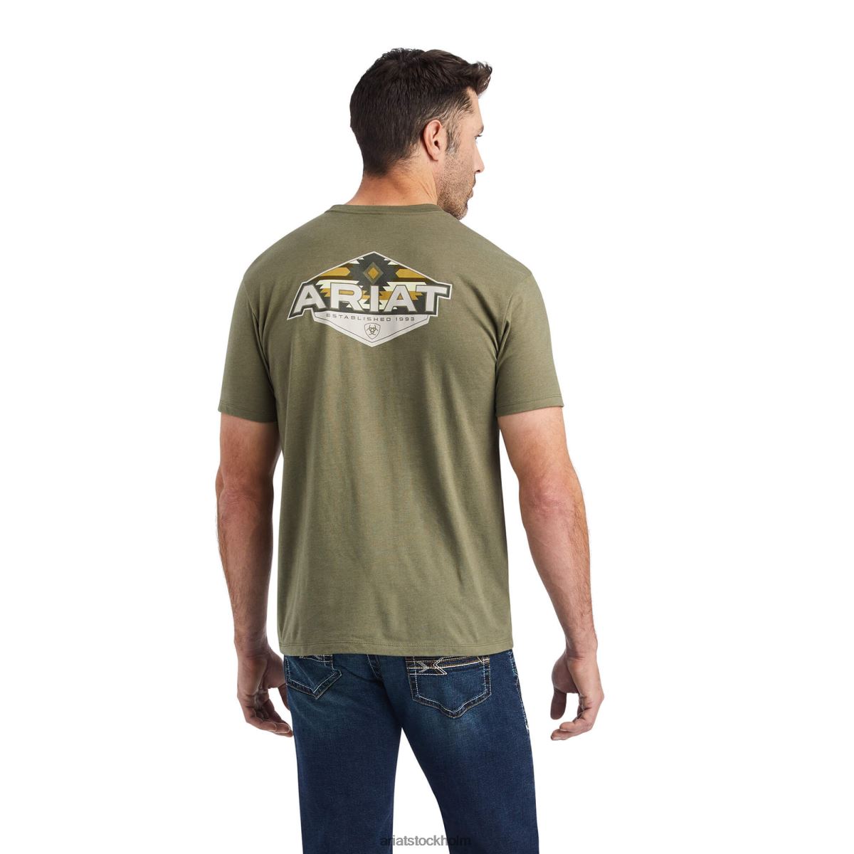 blast Ariat hexafill t-shirt militärljung män F0484673