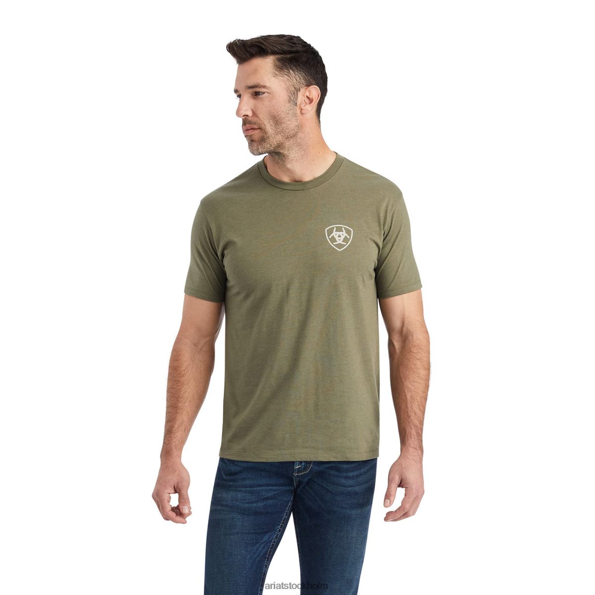 blast Ariat hexafill t-shirt militärljung män F0484673