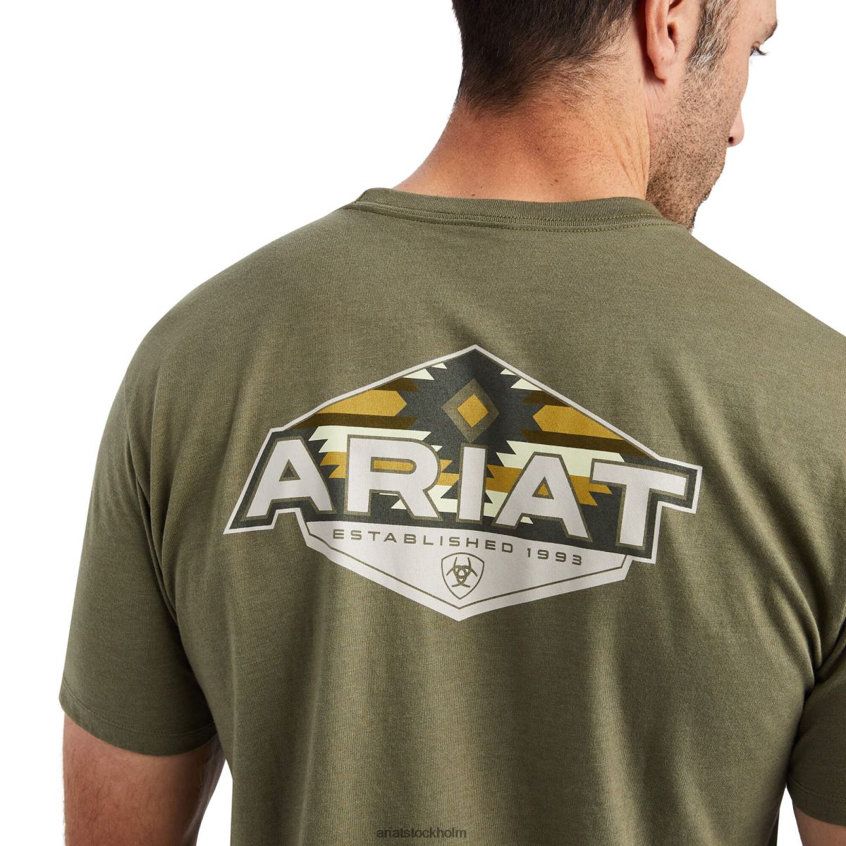 blast Ariat hexafill t-shirt militärljung män F0484673