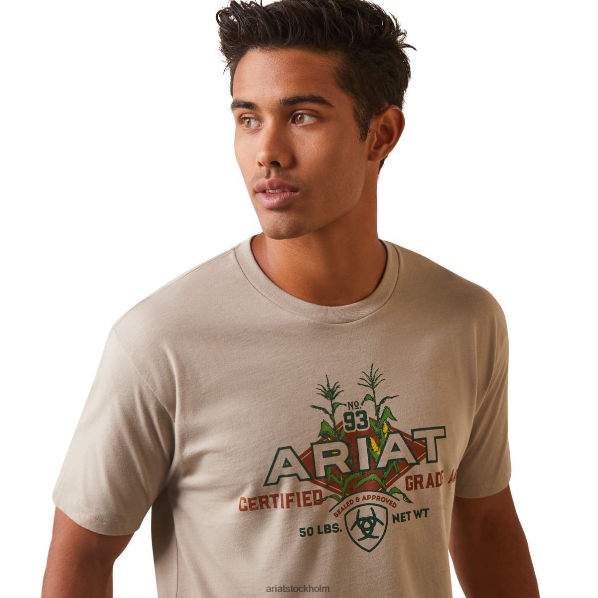 blast Ariat hybrid frön t-shirt khaki ljung män F0484895