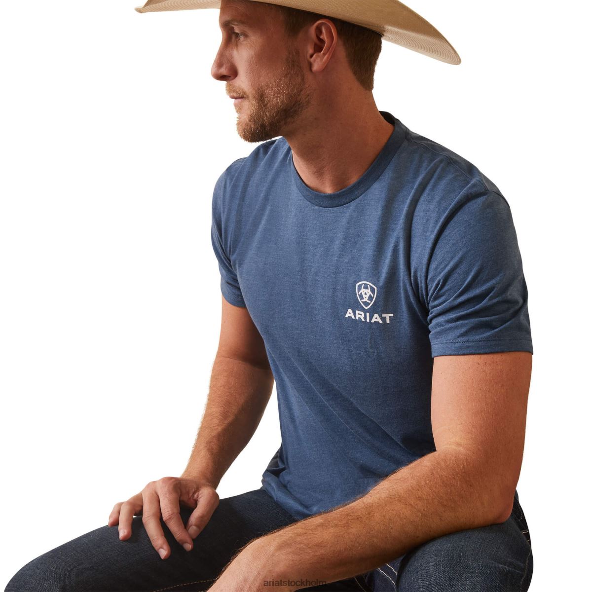 blast Ariat kårens t-shirt sjömansblå ljung män F0484558