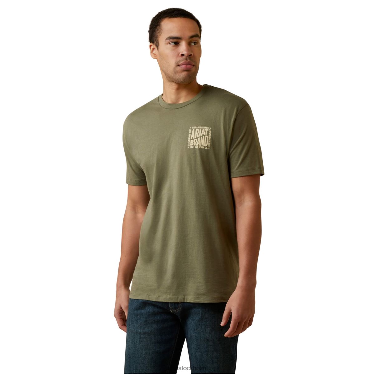 blast Ariat kurva boll t-shirt militärljung män F0484937