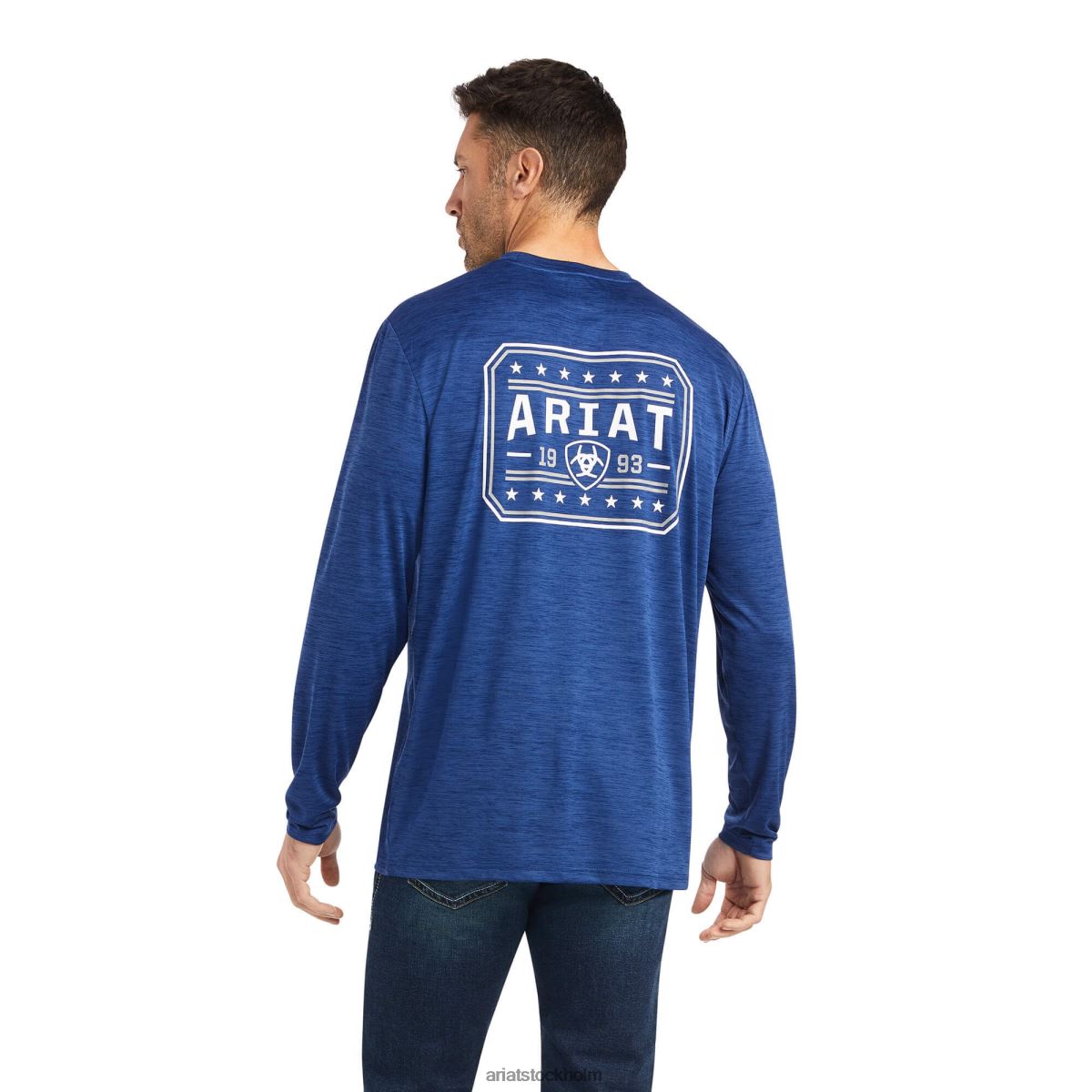 blast Ariat laddare 93 frihet t-shirt blått djup män F0484831