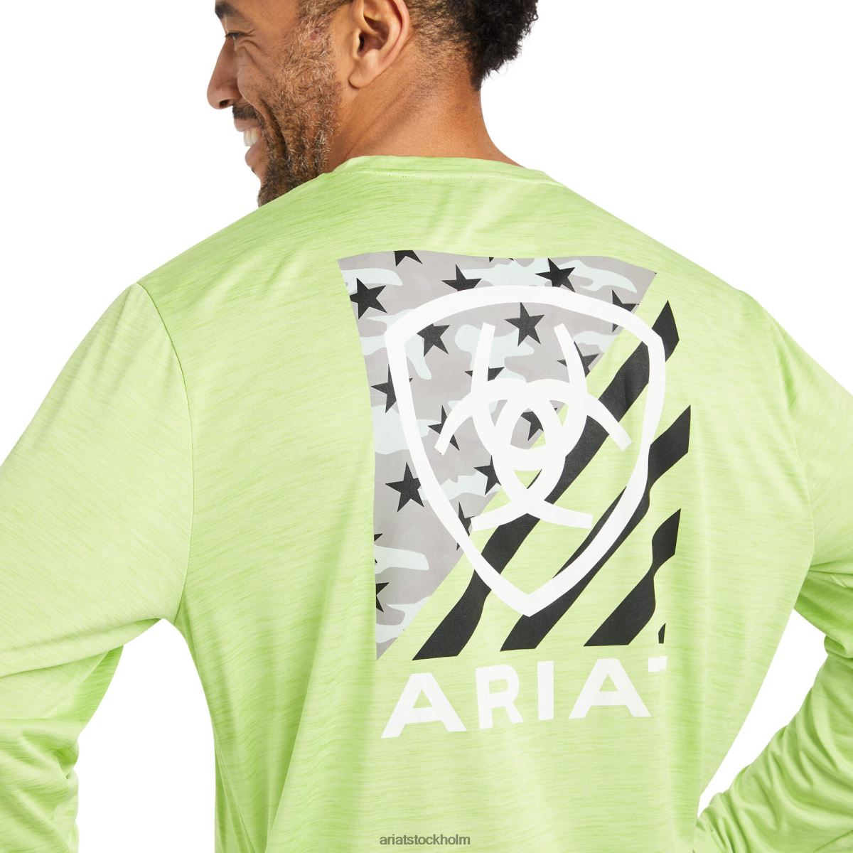 blast Ariat laddare americana t-shirt grön ljung män F0484883