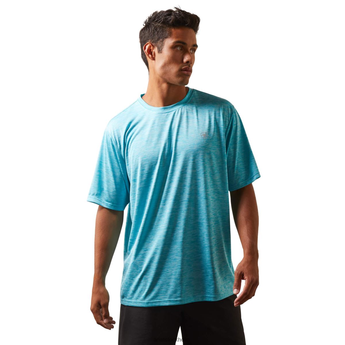 blast Ariat laddare basic t-shirt påfågelsblå män F0484901