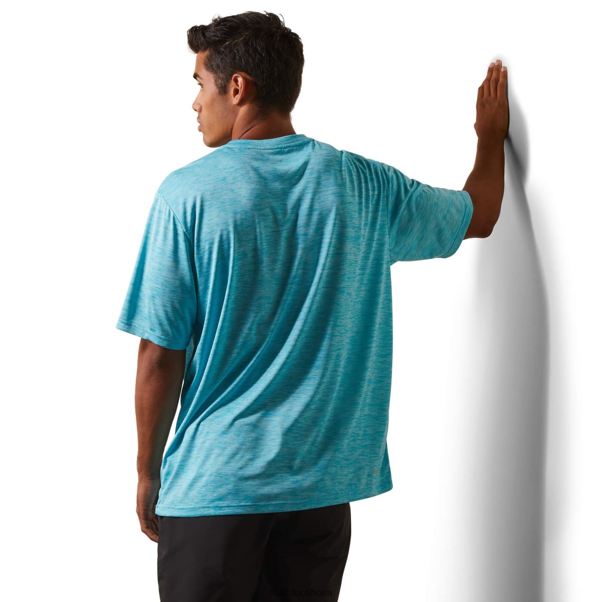 blast Ariat laddare basic t-shirt påfågelsblå män F0484901