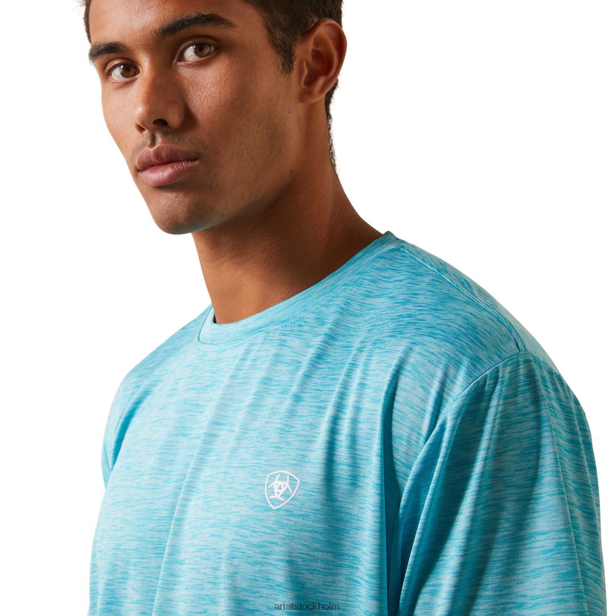 blast Ariat laddare basic t-shirt påfågelsblå män F0484901