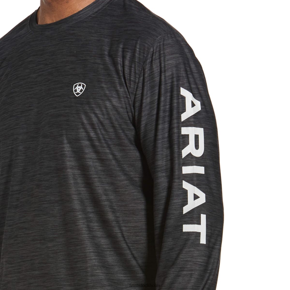 blast Ariat laddare logotyp t-shirt kolljung män F0484768
