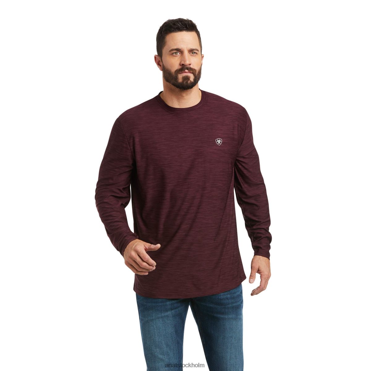 blast Ariat laddare logotyp t-shirt malbec ljung män F0484734