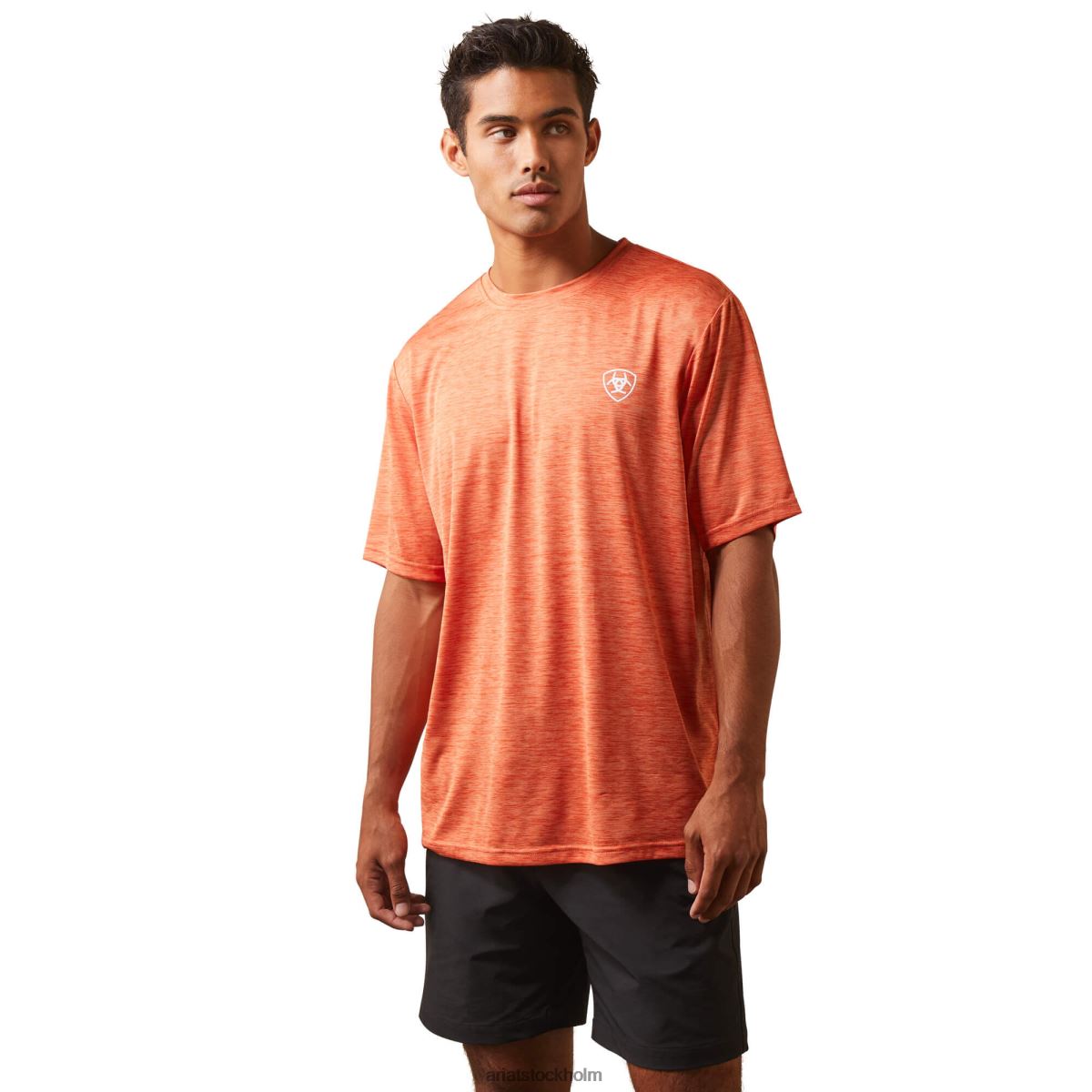 blast Ariat laddare stämpel t-shirt blodröd män F0484878