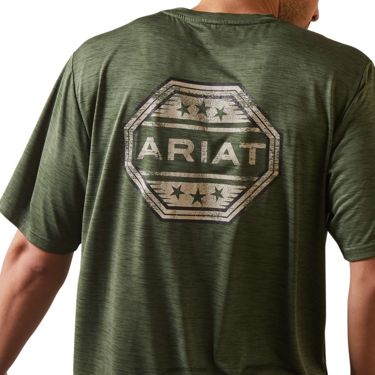 blast Ariat laddare stämpel t-shirt kombu grön män F0484726
