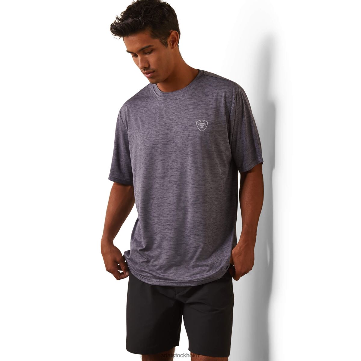 blast Ariat laddare vertikal flagga tee gråsten män F0484865