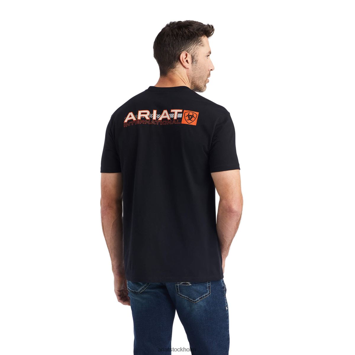 blast Ariat linjär oktan t-shirt svart män F0484599