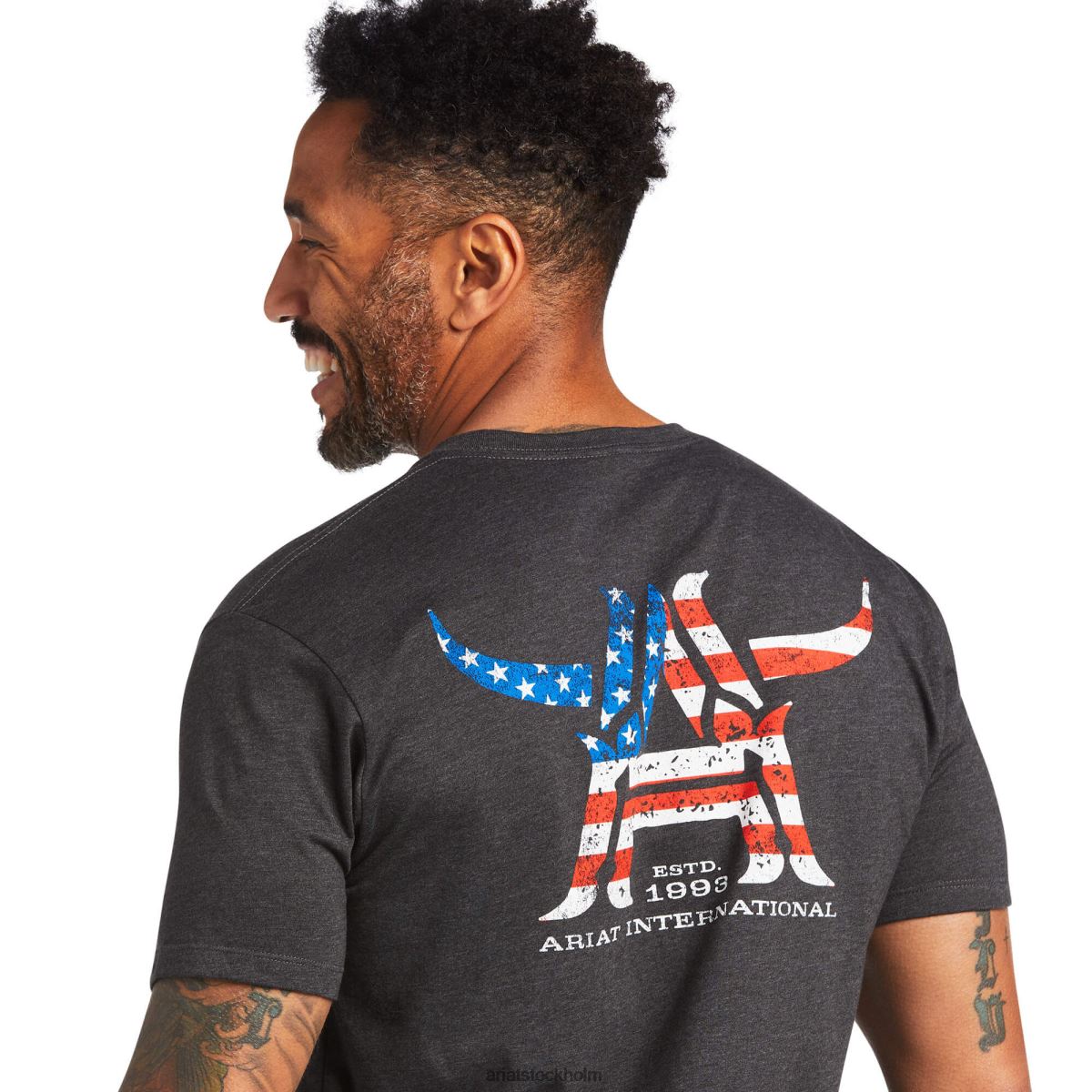 blast Ariat longhorn t-shirt kolljung män F0484762