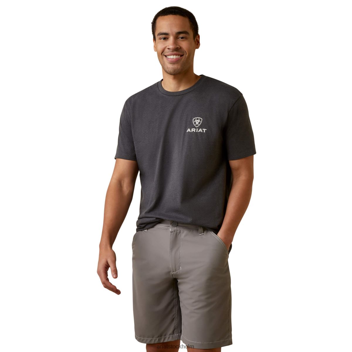 blast Ariat offset cirkel t-shirt kolljung män F0484936