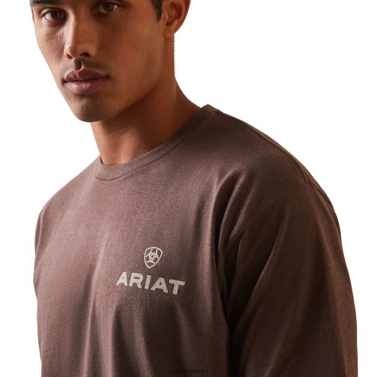 blast Ariat patch t-shirt brun ljung män F0484597