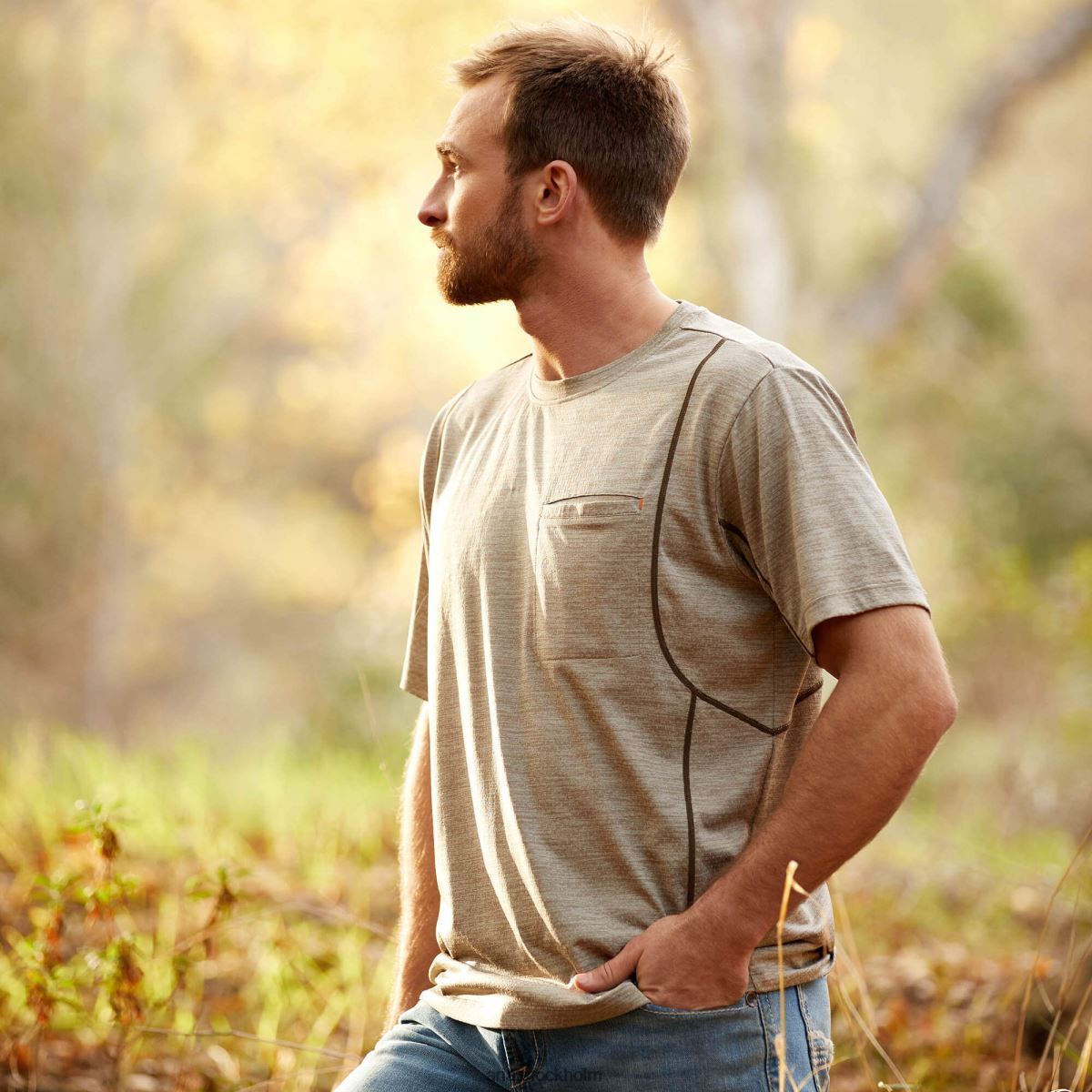 blast Ariat rebar evolution t-shirt med atletisk passform brindle män F0484684