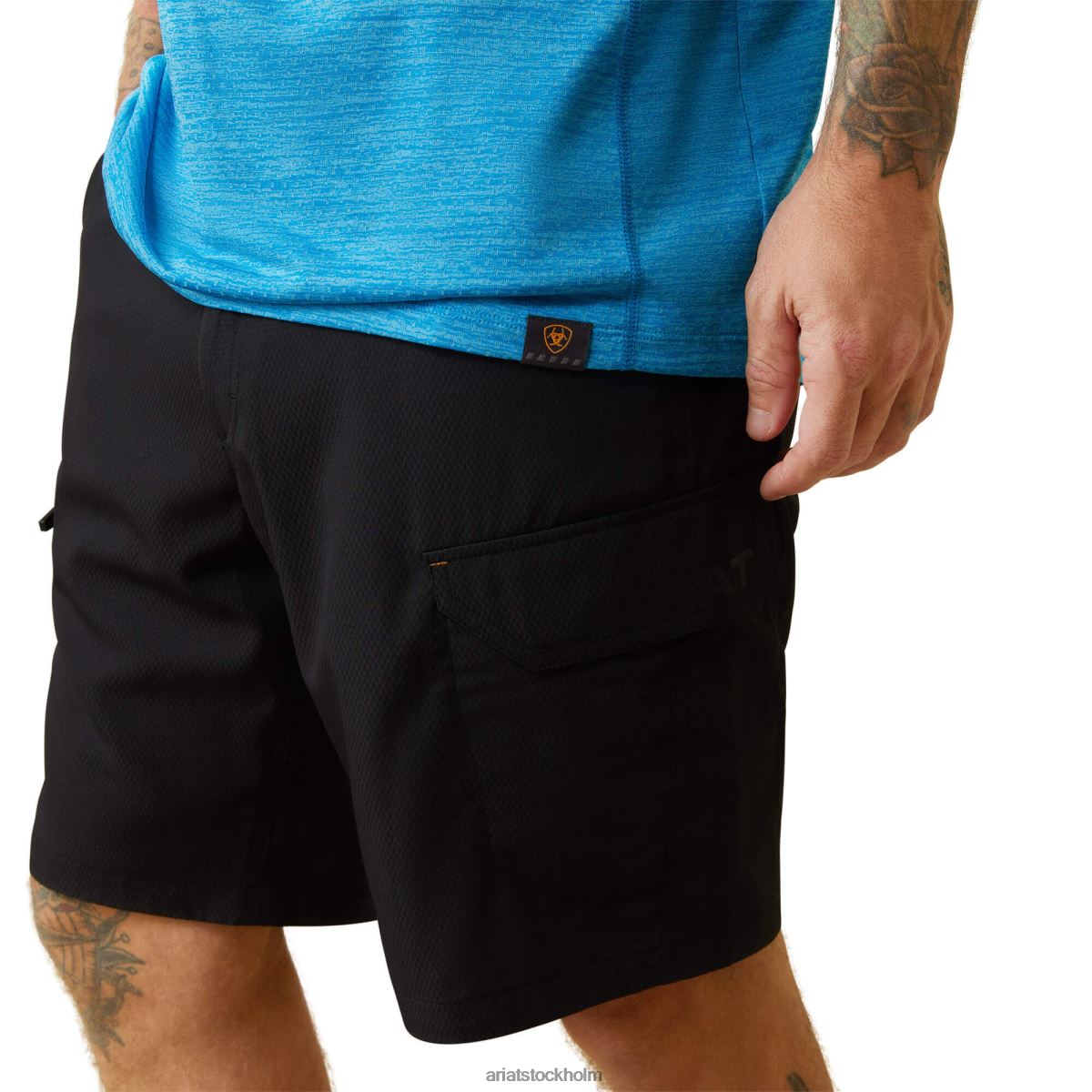 blast Ariat rebar evolution t-shirt med atletisk passform scuba blå män F0484748