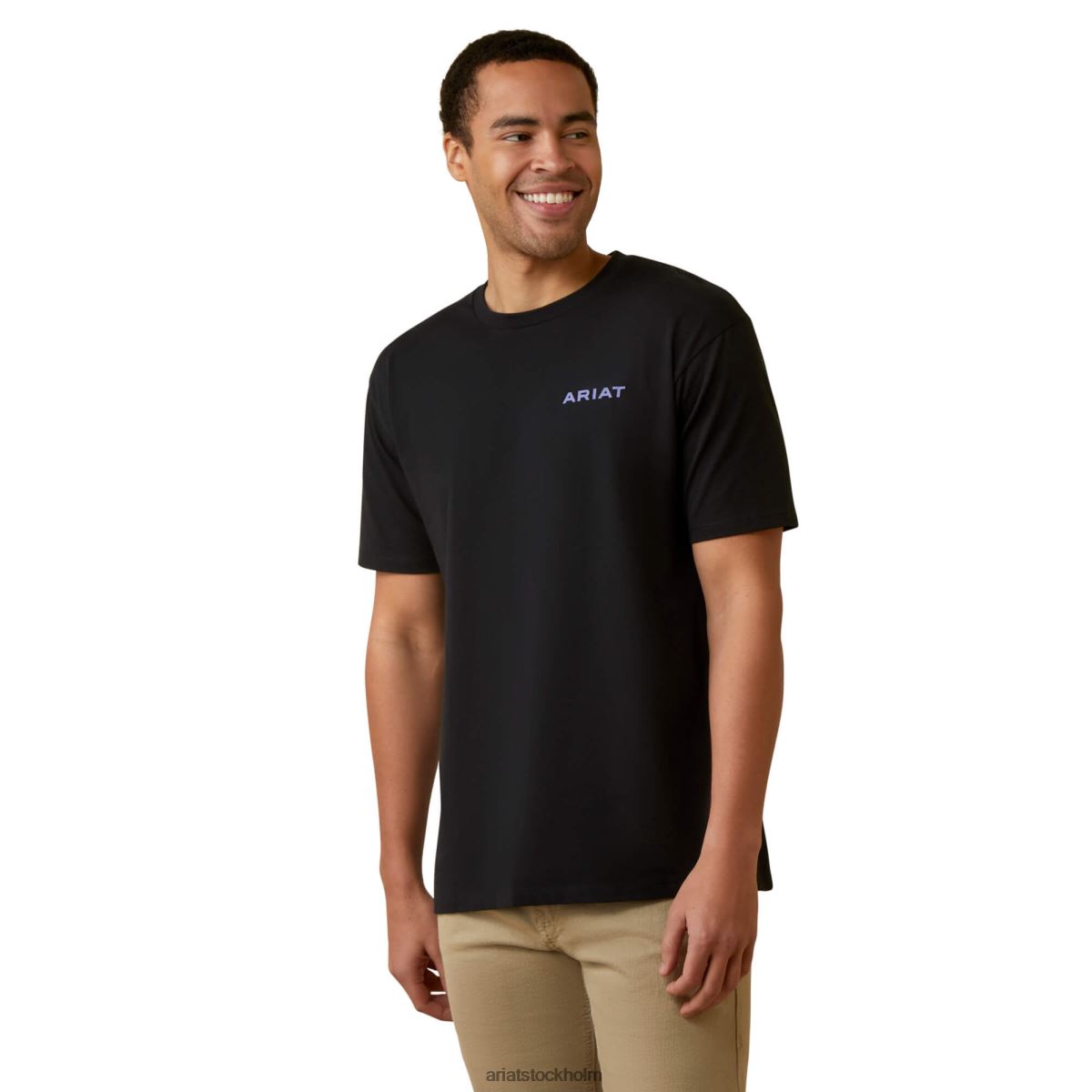 blast Ariat solnedgång serape shield t-shirt svart män F0484924