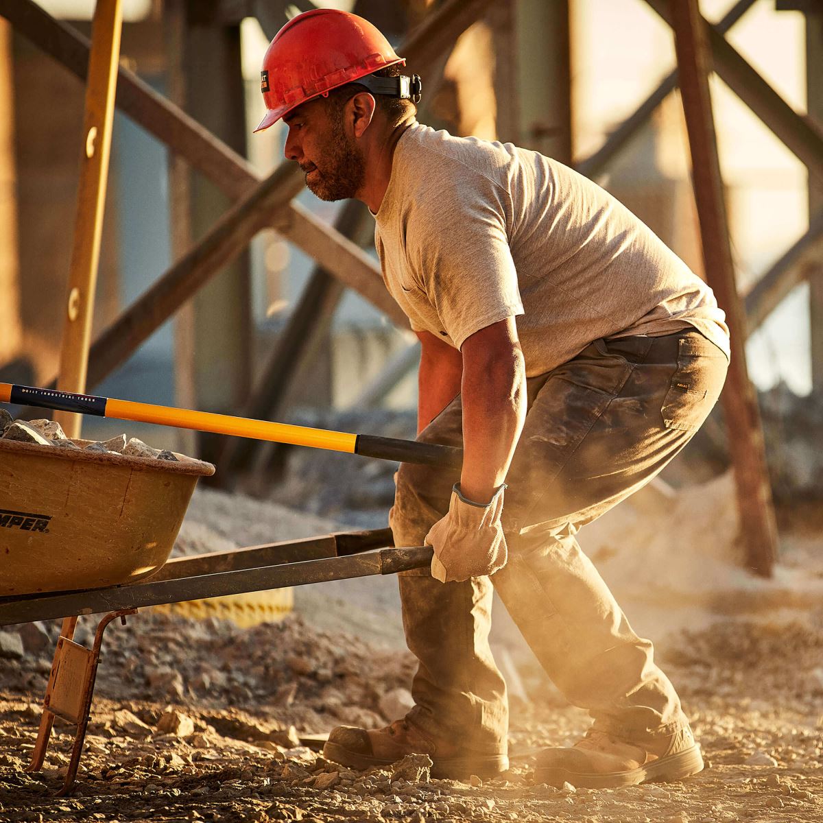blast Ariat stark t-shirt i armeringsjärn i bomull 1 portabella ljung män F0484589