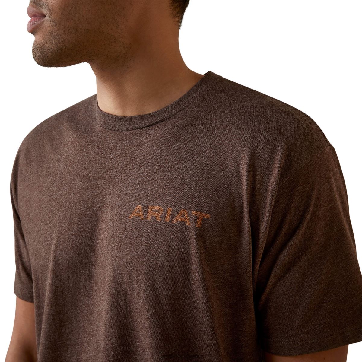 blast Ariat t-shirt med sköldsöm brun ljung män F0484922