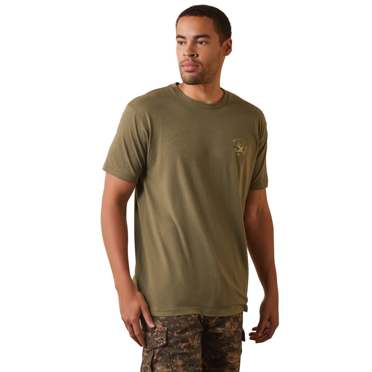 blast Ariat tonal camo flagga t-shirt militärljung män F0484875