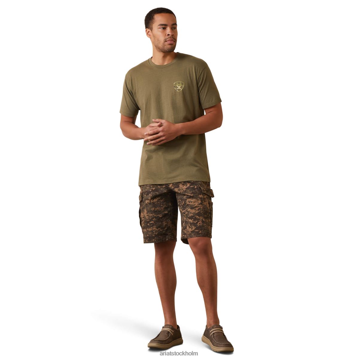 blast Ariat tonal camo flagga t-shirt militärljung män F0484875