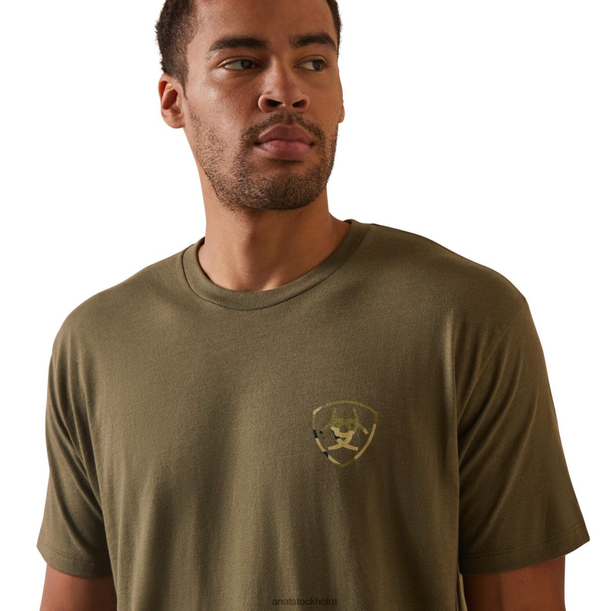 blast Ariat tonal camo flagga t-shirt militärljung män F0484875