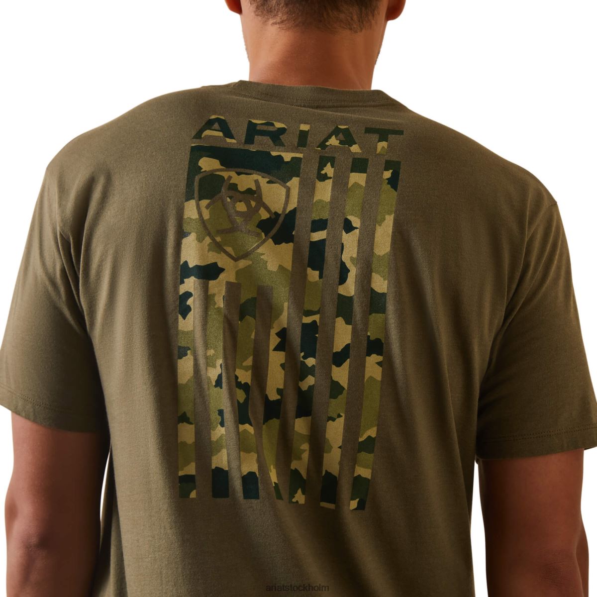 blast Ariat tonal camo flagga t-shirt militärljung män F0484875