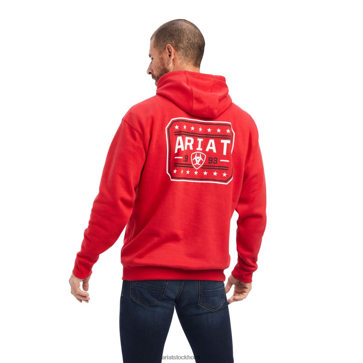 blast Ariat 93 liberty sweatshirt tango röd män F04841431