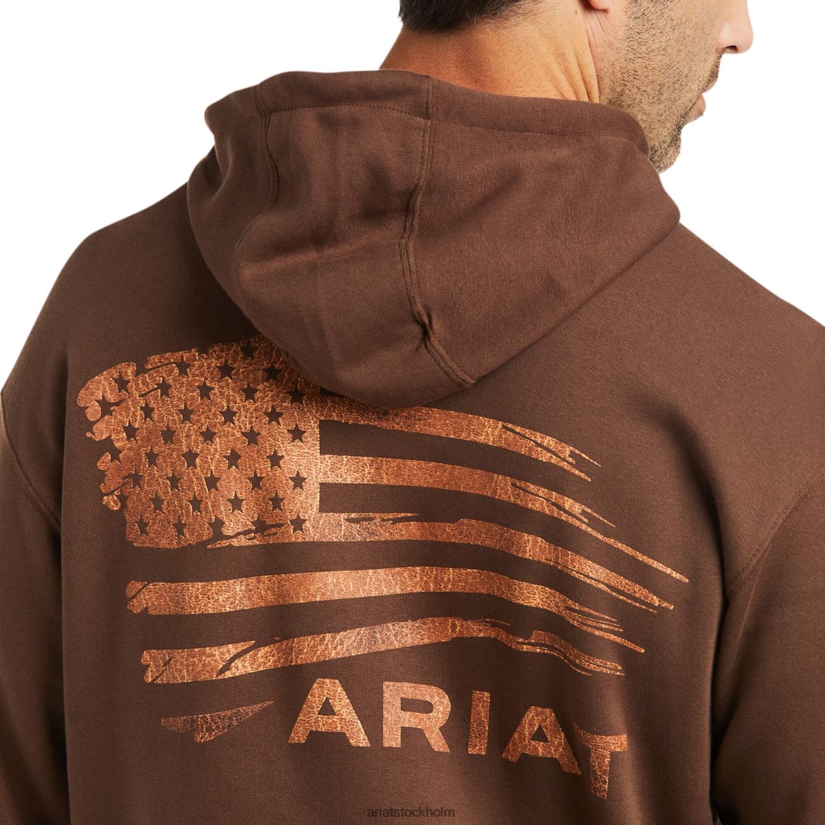 blast Ariat patriot 2.0 tröja tan/dk brun män F04841403