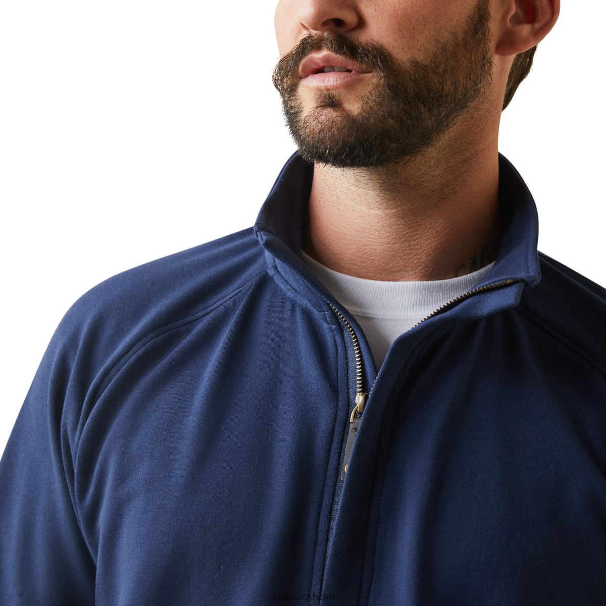 blast Ariat portola tröja med 1/2 dragkedja Marin män F04841506