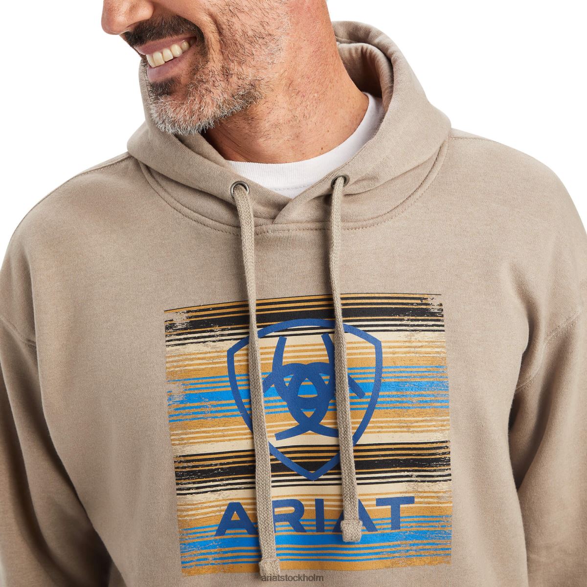 blast Ariat serape block sweatshirt brindle ljung män F04841441