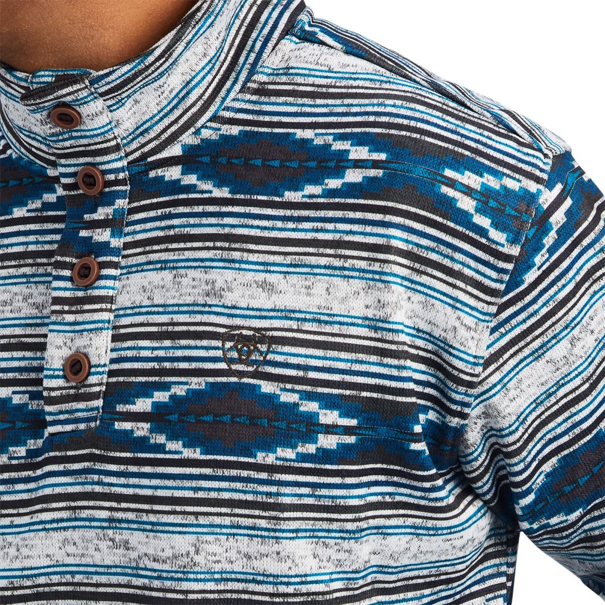 blast Ariat wesley tröja mellangrå serape män F04841391