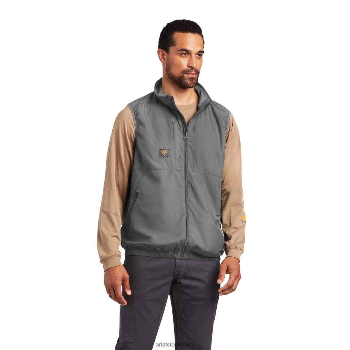 blast Ariat armeringsjärn elitserien vind kylväst armeringsjärn grå män F04841661
