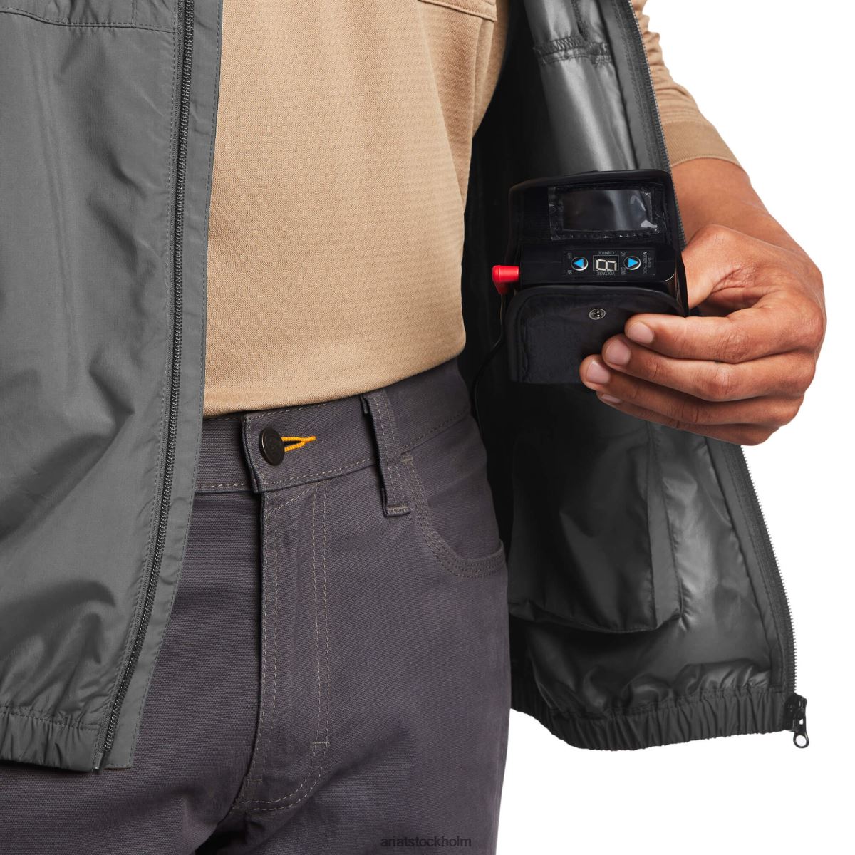 blast Ariat armeringsjärn elitserien vind kylväst armeringsjärn grå män F04841661