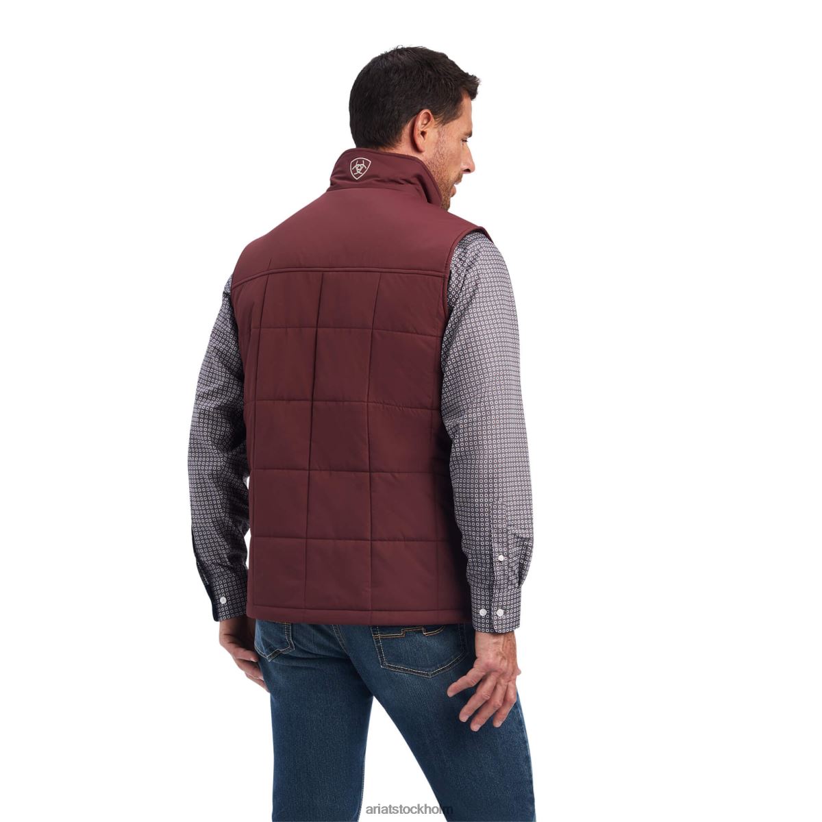 blast Ariat crius isolerad väst röd mahogny män F04841569