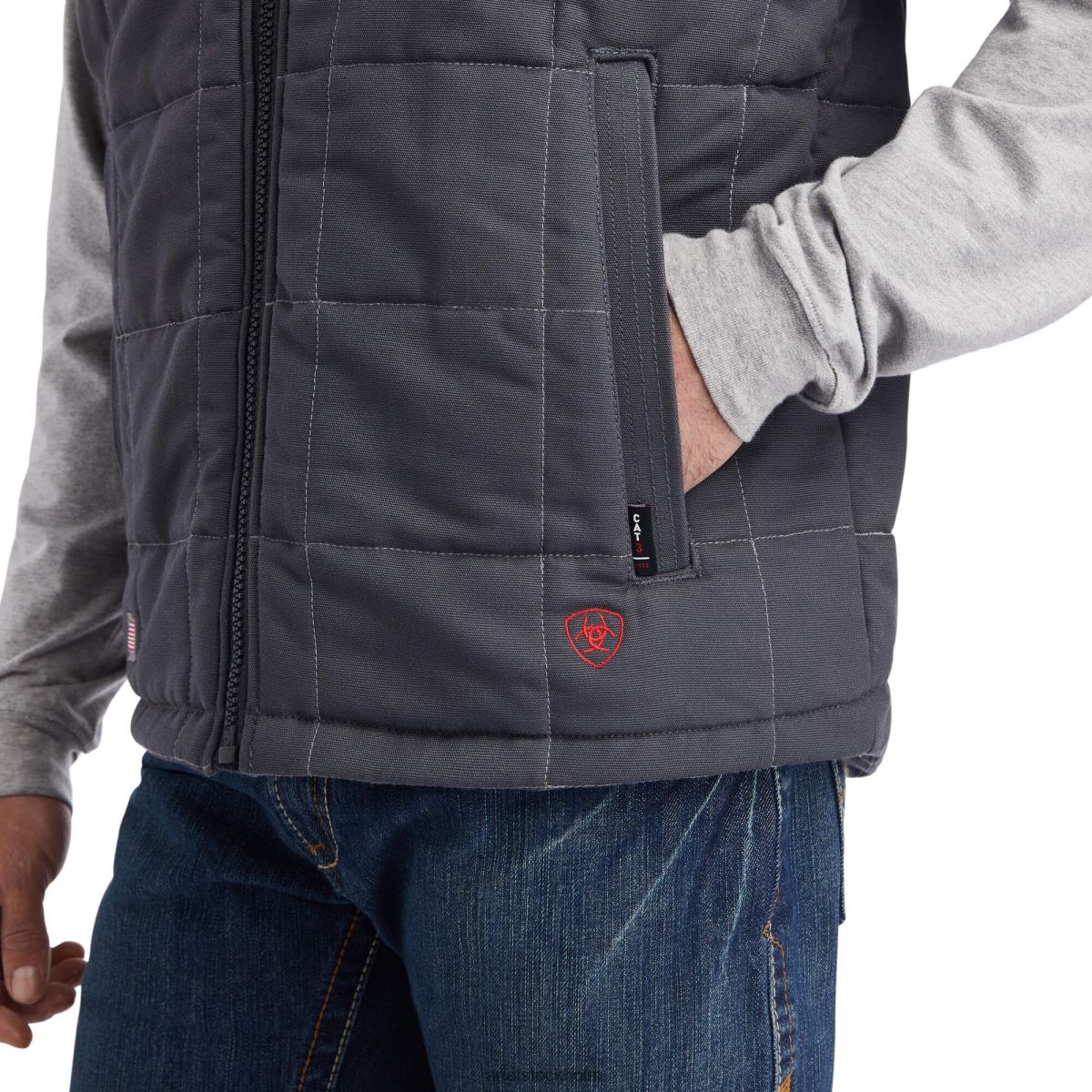 blast Ariat fr crius isolerad väst järngrå män F04841637