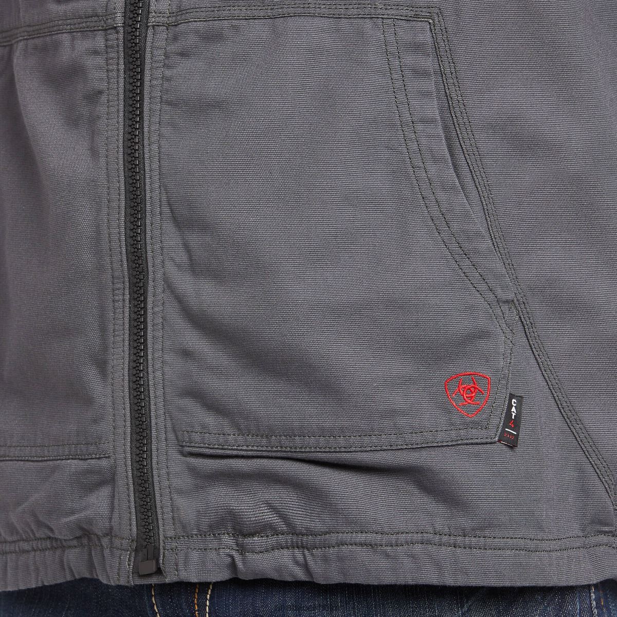 blast Ariat fr duralight stretch canvasväst järngrå män F04841599