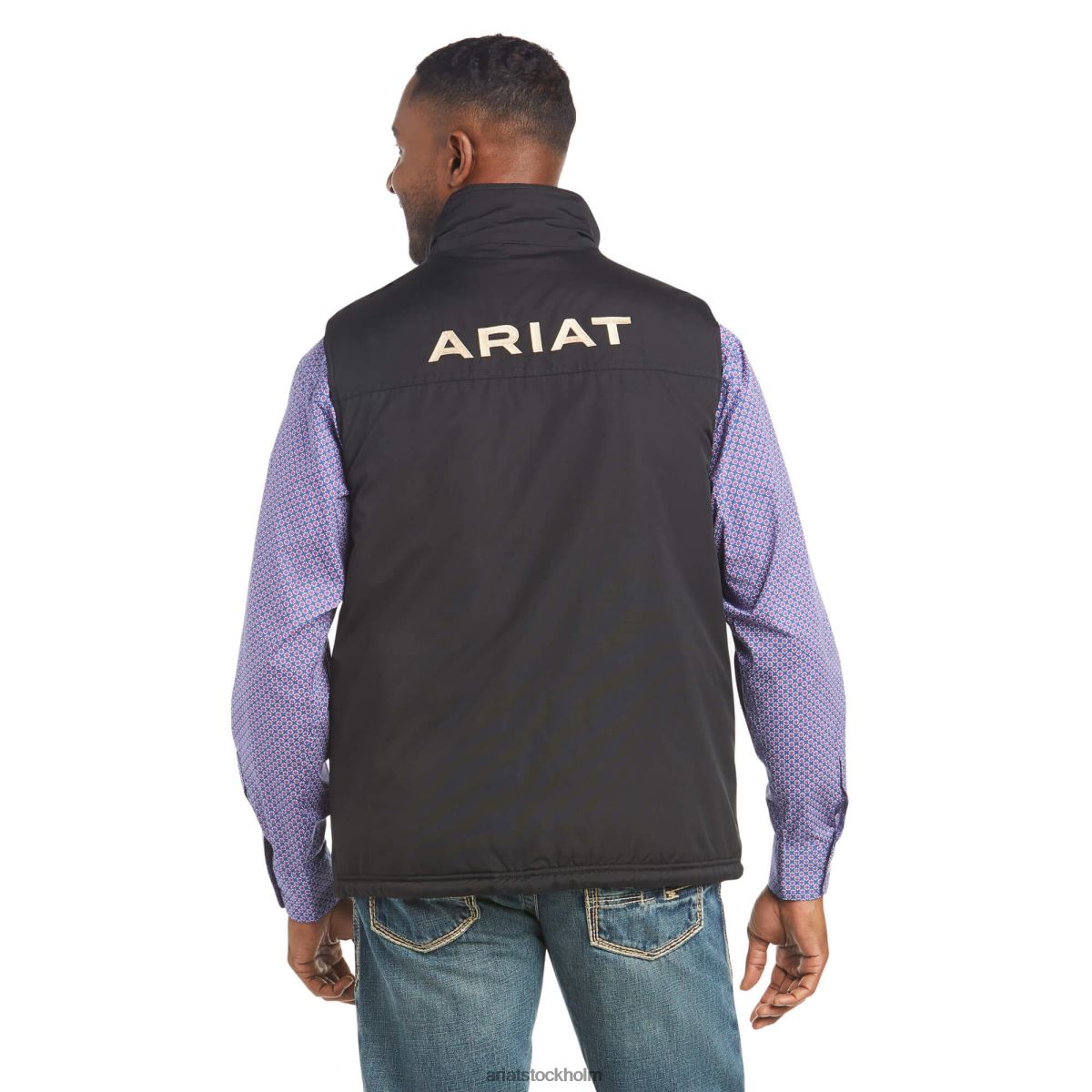 blast Ariat teamlogotyp isolerad väst svart män F04841590