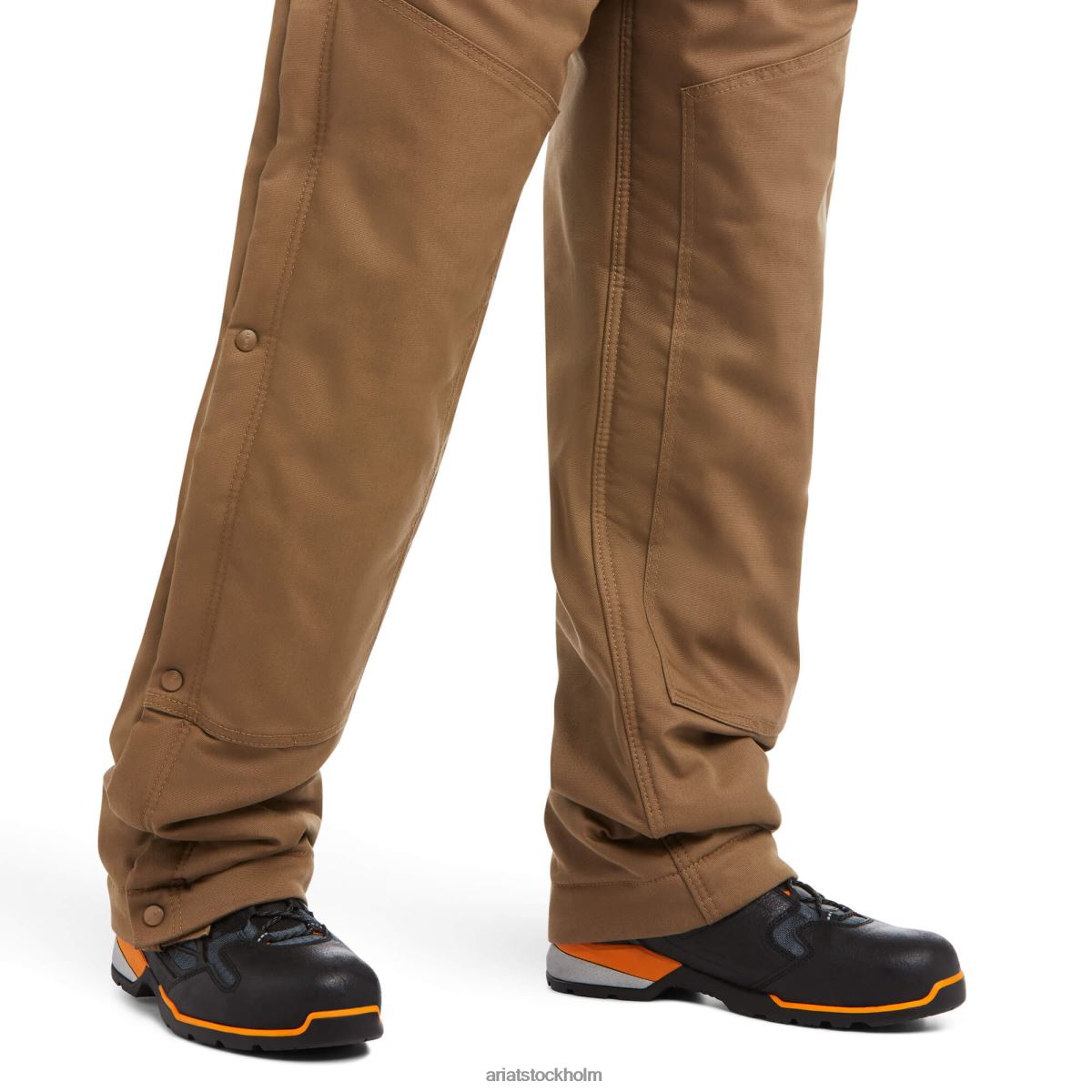 bottnar Ariat armeringsjärn duracanvas stretchisolerad haklapp fält khaki män F04841749