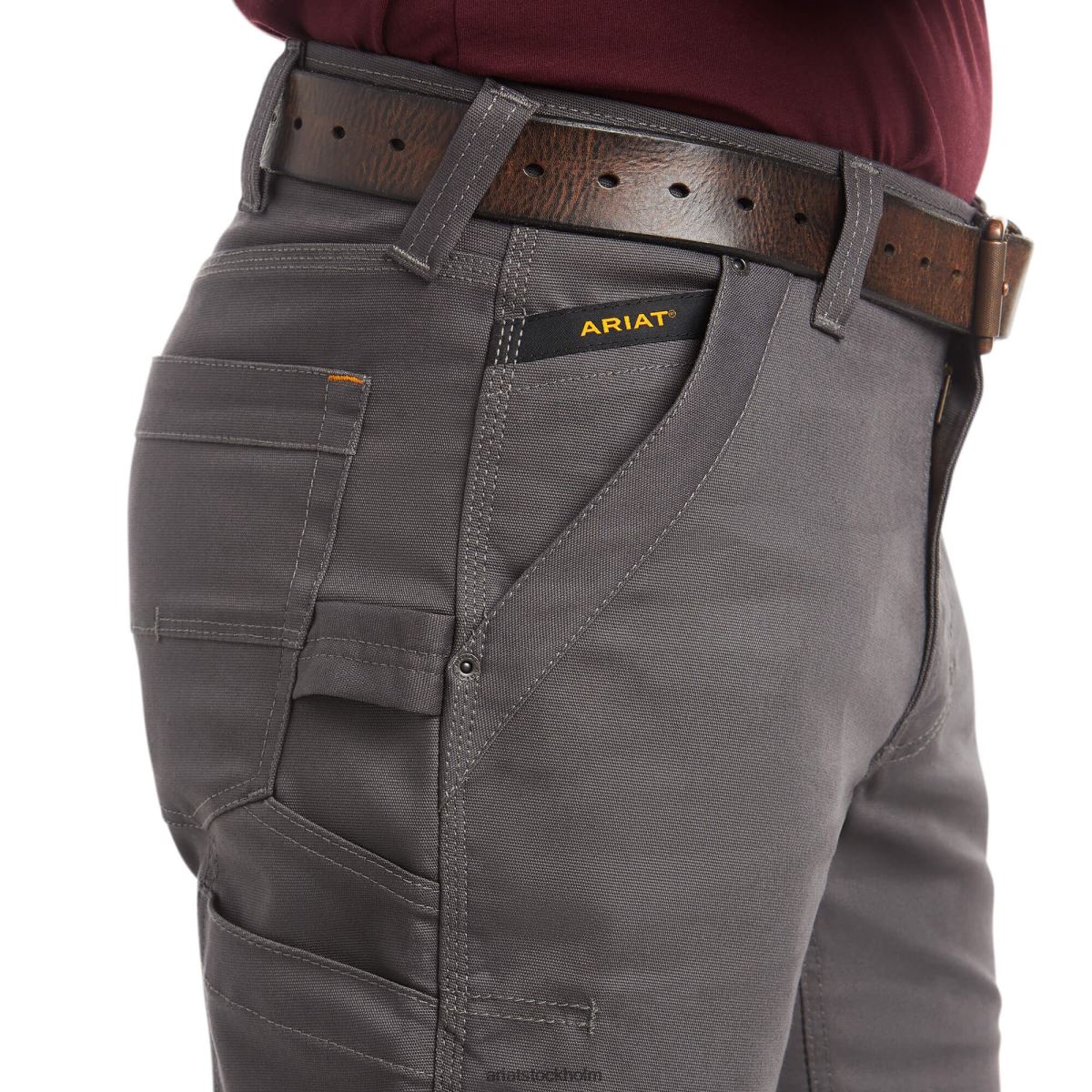 bottnar Ariat armeringsjärn m4 avslappnad durastretch canvas verktyg boot cut byxa armeringsjärn grå män F04841758