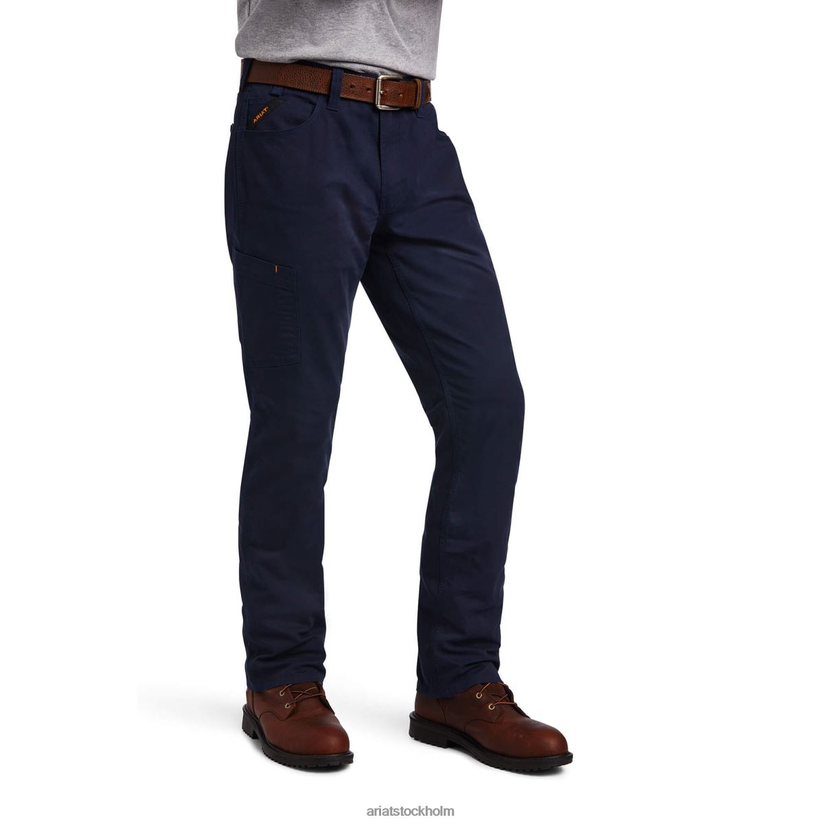 bottnar Ariat armeringsjärn m4 låg resp durastretch tillverkad tuff staplingsbar byxa med raka ben Marin män F0484542