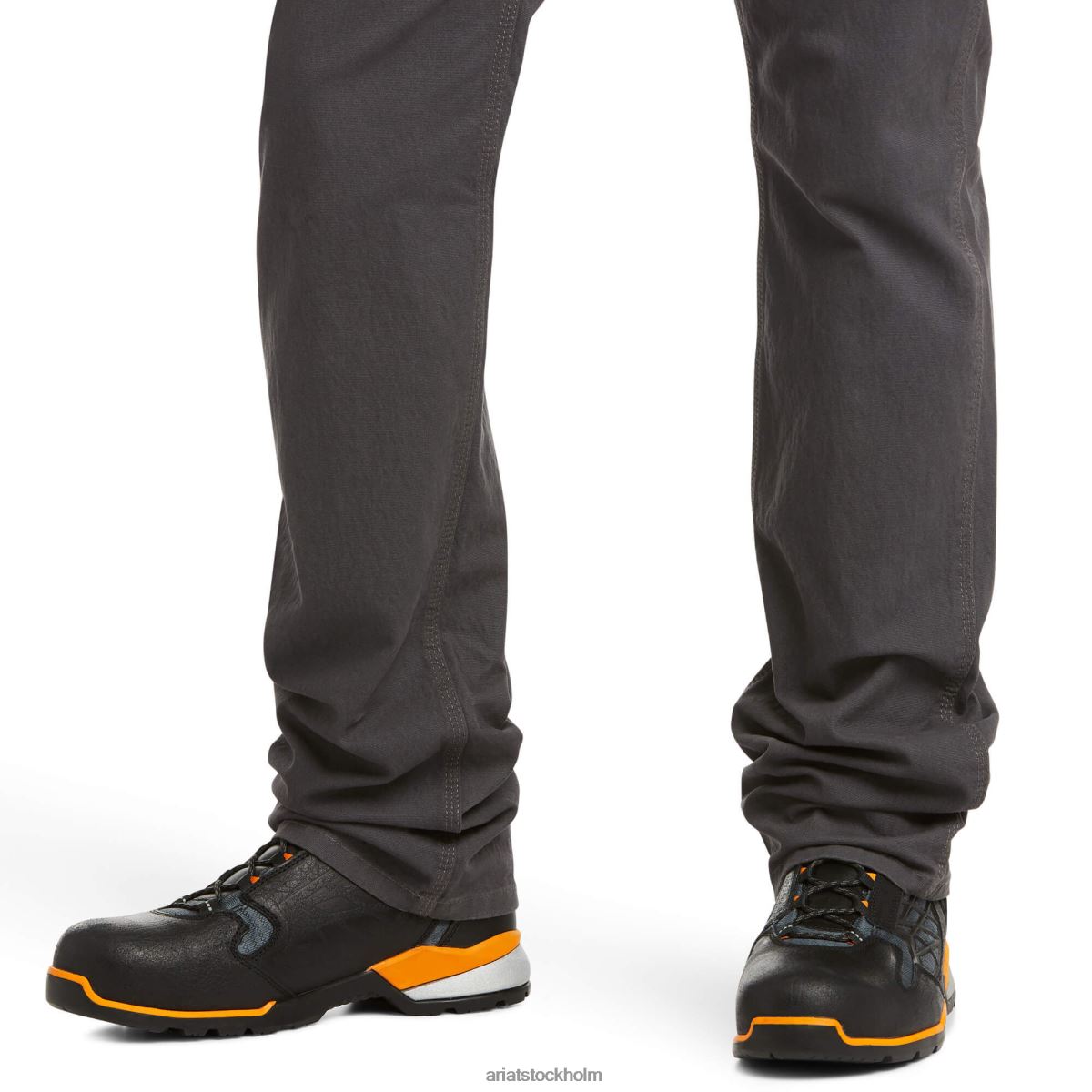 bottnar Ariat armeringsjärn m4 låg resp durastretch tillverkad tuff staplingsbar byxa med raka ben armeringsjärn grå män F0484530