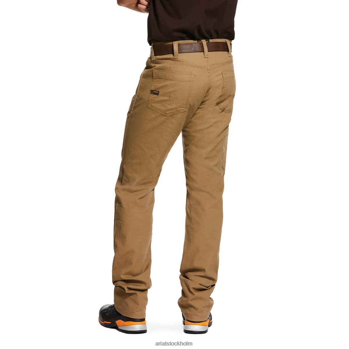 bottnar Ariat armeringsjärn m4 låg resp durastretch tillverkad tuff staplingsbar byxa med raka ben fält khaki män F0484529