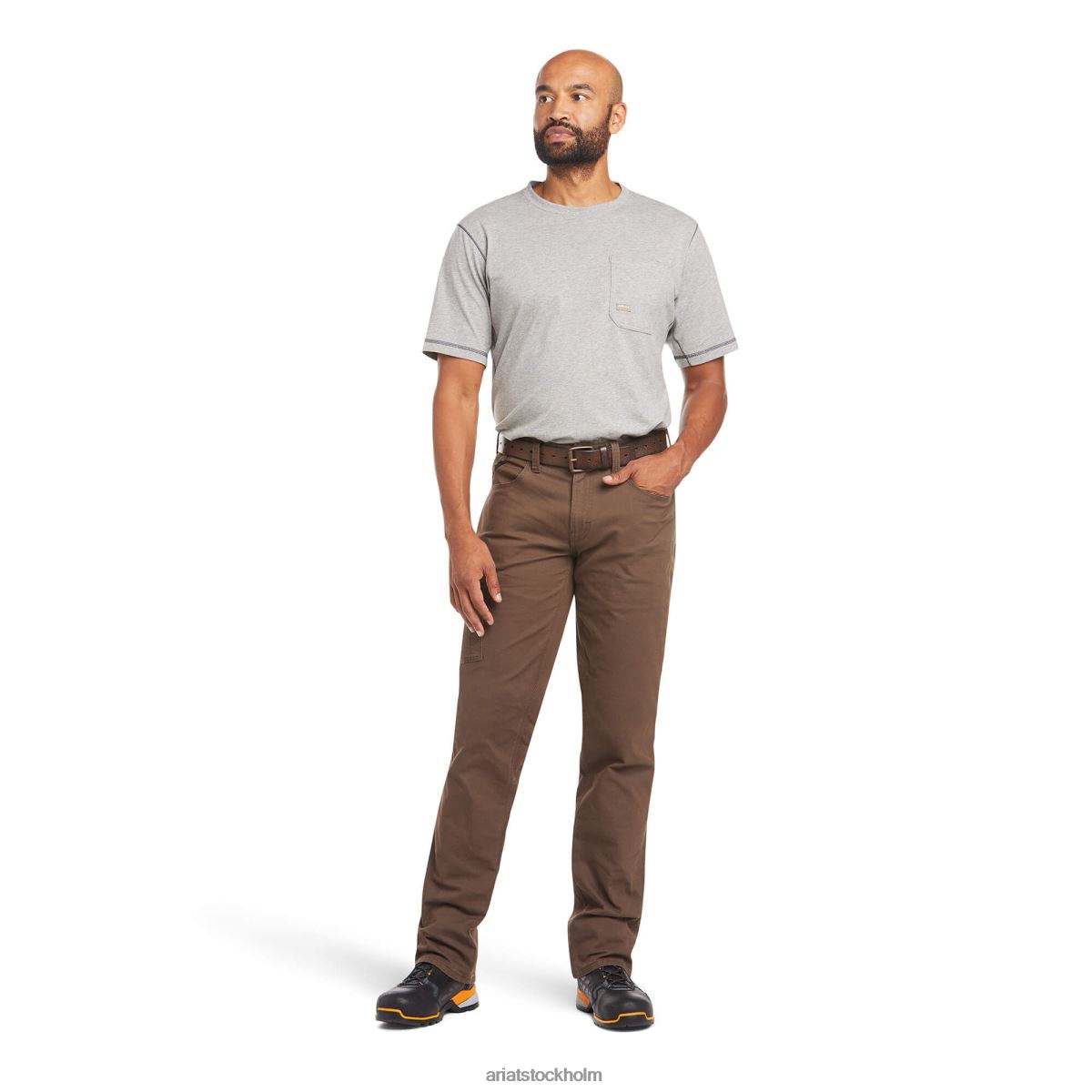 bottnar Ariat armeringsjärn m4 låg resp durastretch tillverkad tuff staplingsbar byxa med raka ben gärdsmyg män F0484541