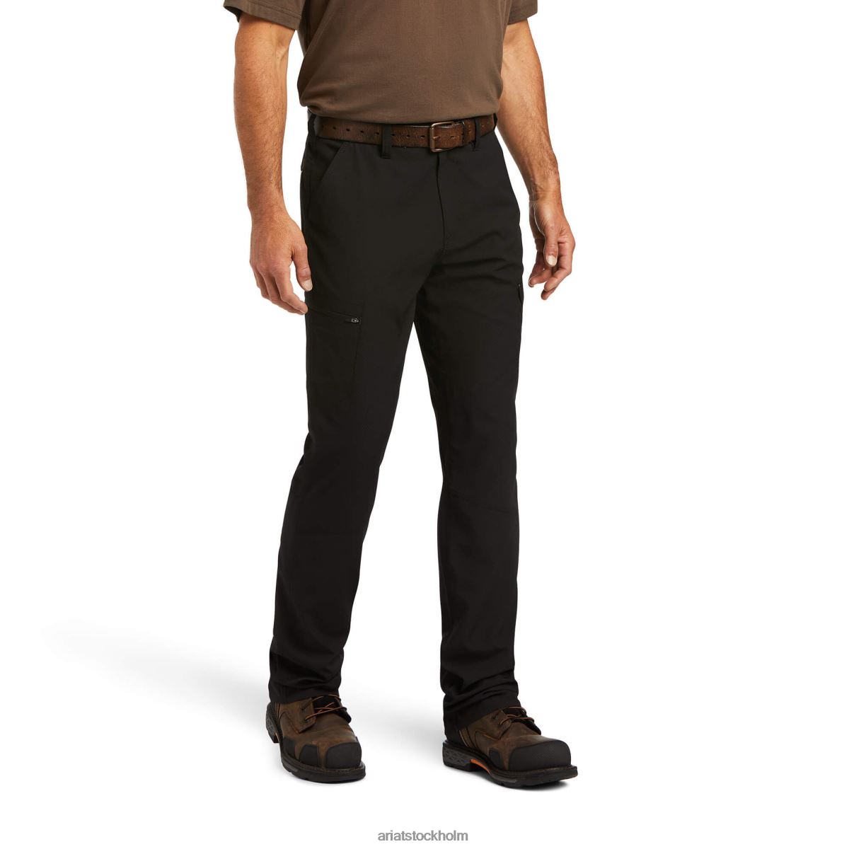 bottnar Ariat armeringsjärn m5 rakt arbetsflöde ultralätt staplingsbar byxa med raka ben svart män F04841734