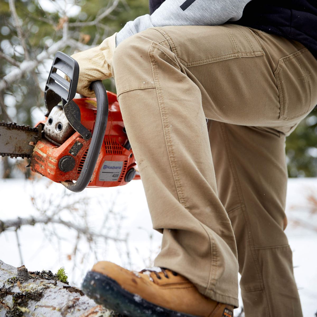 bottnar Ariat fr m5 rak stretch duralight canvas staplingsbar byxa med raka ben fält khaki män F0484539