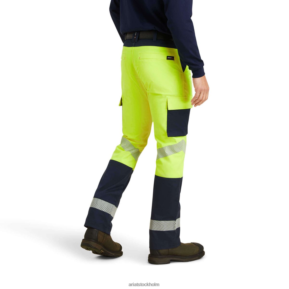 bottnar Ariat fr m7 slim duralight stretch ripstop rak byxa hej vis gul män F04841720